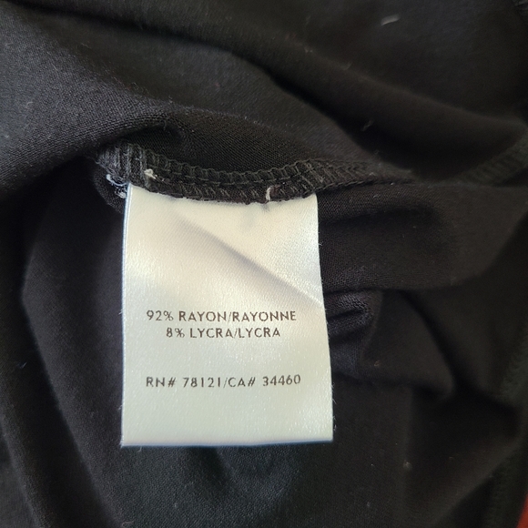 2X EILEEN FISHER Black Short Sleeve Tunic - Picture 8 of 9